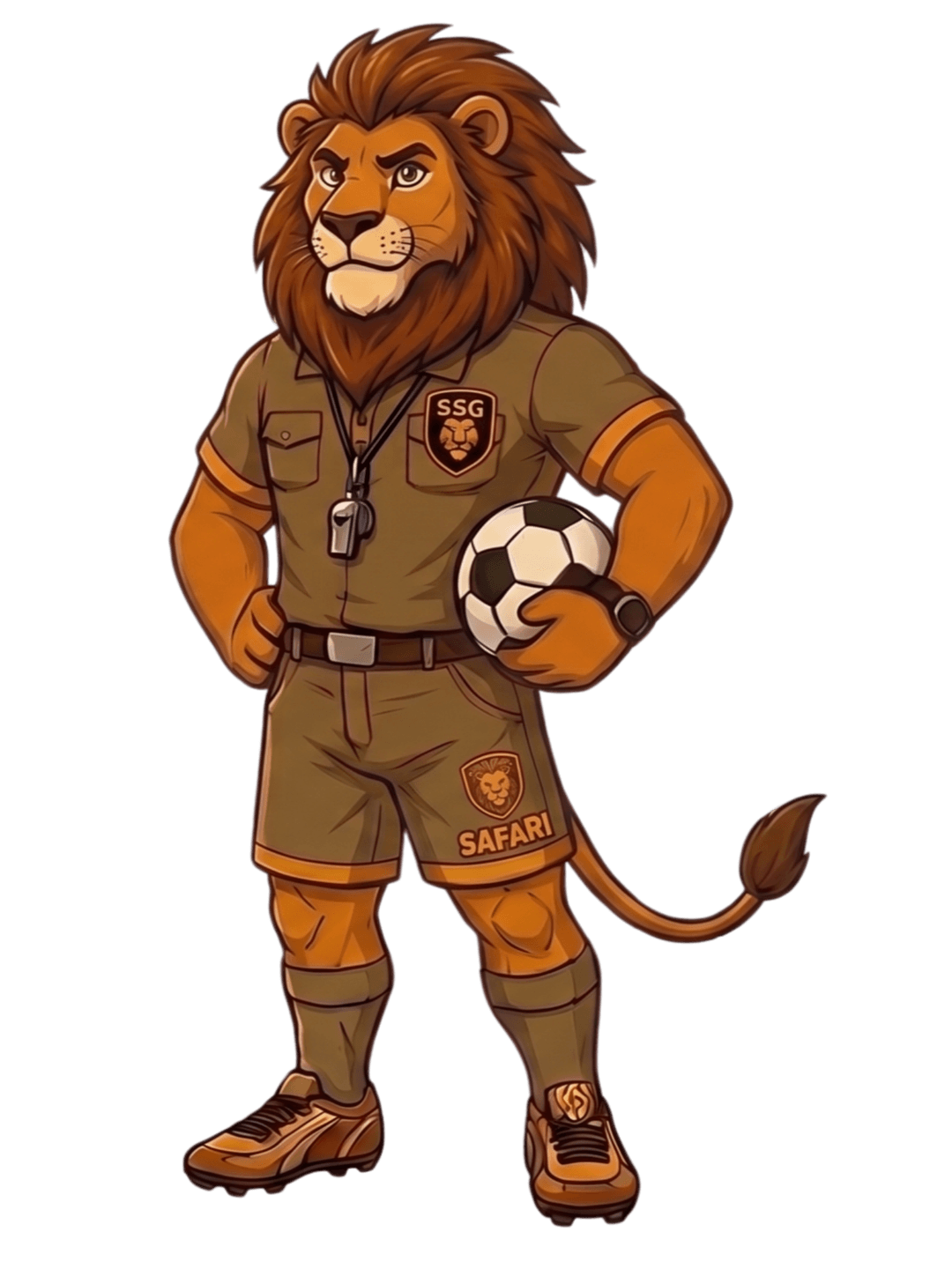 Safari lion mascot